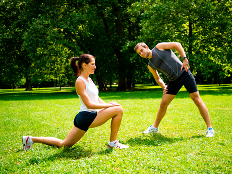 Khởi động trước khi chơi thể thao